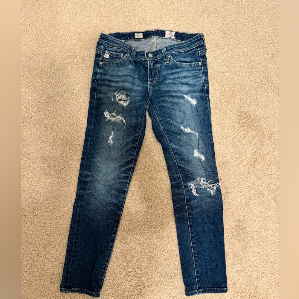 AG Crop Cigarette Crop Jean
